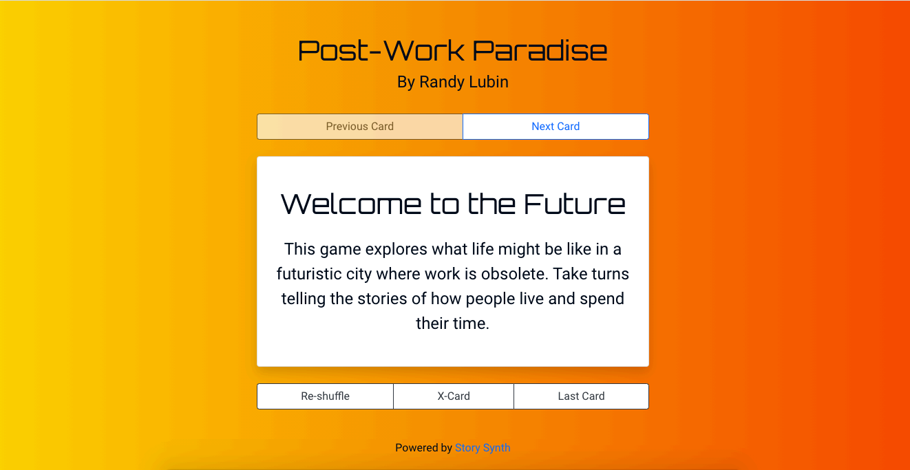 Post-Work Paradise by Randy Lubin